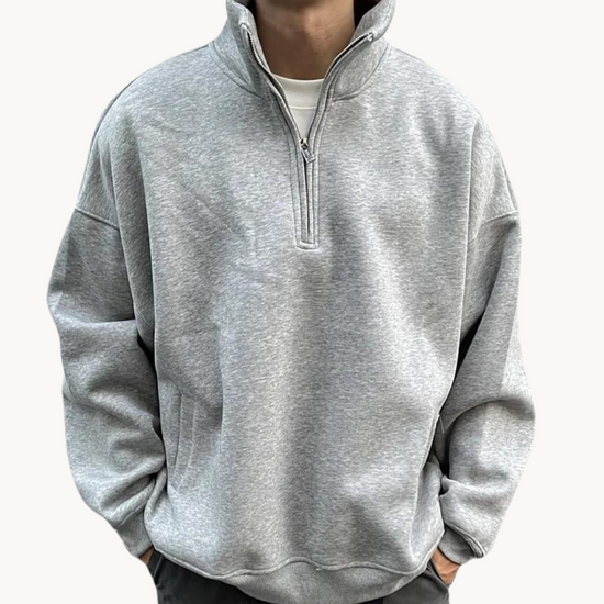 Thin quarter-zip pullover